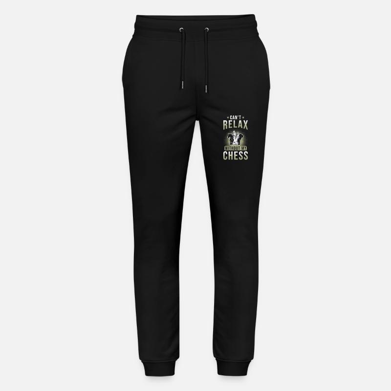 Chess Gift - Stanley/Stella Mover Unisex Organic Jogging Trousers - black