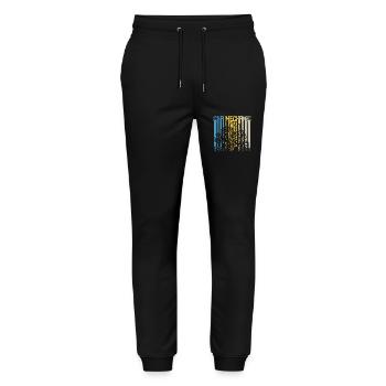 Vintage Retro Car Mechanic - Stanley/Stella Mover Unisex Organic Jogging Trousers - black - Front - Marisol (170cm) & Nik (191cm)