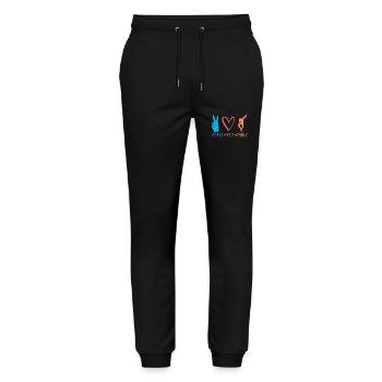 Tanzen Tänzer Geschenk - Stanley/Stella Unisex Bio Jogginghose Mover  - Schwarz - Vorne - Marisol (170cm) & Nik (191cm)