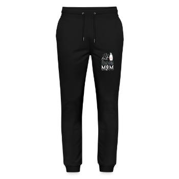 Penguin Best Penguin Mama - Stanley/Stella Mover Unisex Organic Jogging Trousers - black - Front - Marisol (170cm) & Nik (191cm)