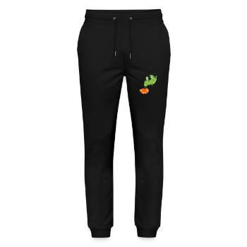 Dragon spits fire Mythical creatures Fairy tale - Stanley/Stella Mover Unisex Organic Jogging Trousers - black - Front - Marisol (170cm) & Nik (191cm)