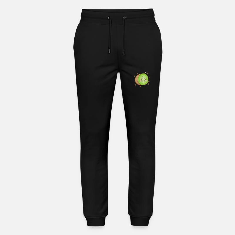 Kiwi tranché fruit fruit animal - Pantalon de jogging bio MOVER Stanley/Stella unisexe - noir