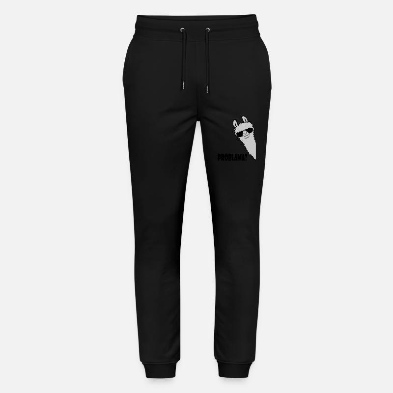 Problama Question Lama - Pantalon de jogging bio MOVER Stanley/Stella unisexe - noir