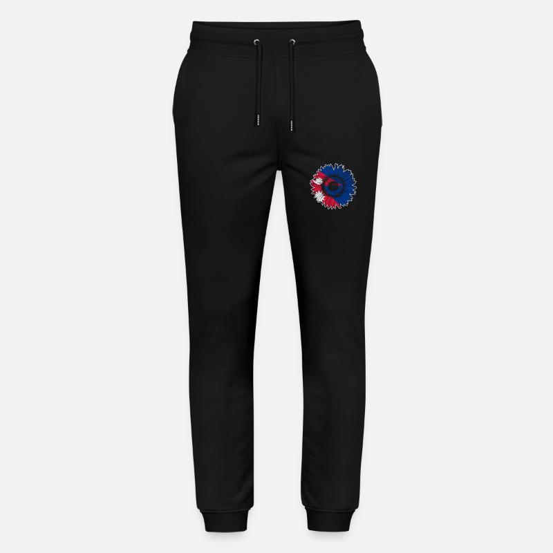 Nepal Flagge Sonnenblume - Stanley/Stella Unisex Bio Jogginghose Mover  - Schwarz