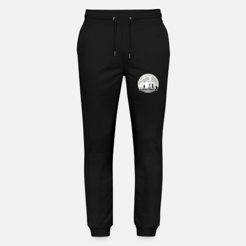 Ligne d’horizon de Barcelone - Pantalon de jogging bio MOVER Stanley/Stella unisexe - noir