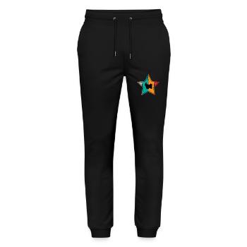 Shih Tzu amoureux des chiens Retro vintage Idée cadeau - Pantalon de jogging bio MOVER Stanley/Stella unisexe - noir - Devant - Marisol (170cm) & Nik (191cm)