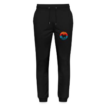 Shih Tzu amoureux des chiens Retro vintage Idée cadeau - Pantalon de jogging bio MOVER Stanley/Stella unisexe - noir - Devant - Marisol (170cm) & Nik (191cm)