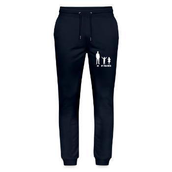 Moi et mes disciples pour les hommes fils et fille - Pantalon de jogging bio MOVER Stanley/Stella unisexe - marine - Devant - Marisol (170cm) & Nik (191cm)