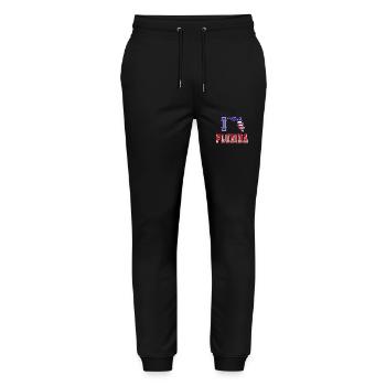 Floride USA J’adore Albama - Pantalon de jogging bio MOVER Stanley/Stella unisexe - noir - Devant - Marisol (170cm) & Nik (191cm)
