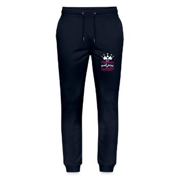 Les Princesses Sont Nées En Septembre - Pantalon de jogging bio MOVER Stanley/Stella unisexe - marine - Devant - Marisol (170cm) & Nik (191cm)