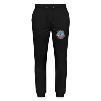 Cat Mom Kitten Cat Cat Owner Gift - Stanley/Stella Mover Unisex Organic Jogging Trousers - black - Front - Marisol (170cm) & Nik (191cm)
