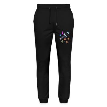 Süße Tiere in Dornum - Stanley/Stella Unisex Bio Jogginghose Mover  - Schwarz - Vorne - Marisol (170cm) & Nik (191cm)