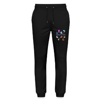 Süße Tiere in Dornumersiel - Stanley/Stella Unisex Bio Jogginghose Mover  - Schwarz - Vorne - Marisol (170cm) & Nik (191cm)