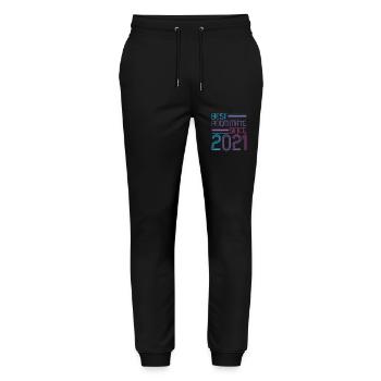 Best roommate since 2021 love your roomates - Stanley/Stella Mover Unisex Organic Jogging Trousers - black - Front - Marisol (170cm) & Nik (191cm)