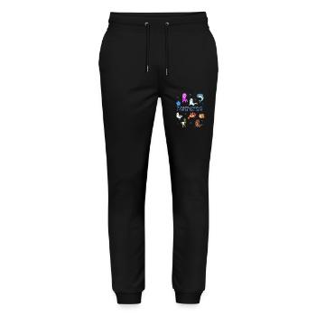 Süße Tiere in Nessmersiel - Stanley/Stella Unisex Bio Jogginghose Mover  - Schwarz - Vorne - Marisol (170cm) & Nik (191cm)
