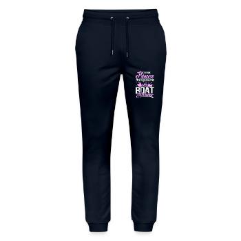 Princess women boat mechanic - Stanley/Stella Unisex Bio Jogginghose Mover  - Navy - Vorne - Marisol (170cm) & Nik (191cm)