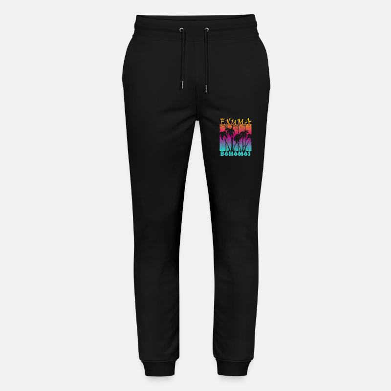 Exuma Bahamas - Stanley/Stella Unisex Bio Jogginghose Mover  - Schwarz
