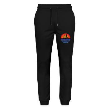 Windsurfer Surf Kitesurfer Windsurfing Cadeau - Pantalon de jogging bio MOVER Stanley/Stella unisexe - noir - Devant - Marisol (170cm) & Nik (191cm)