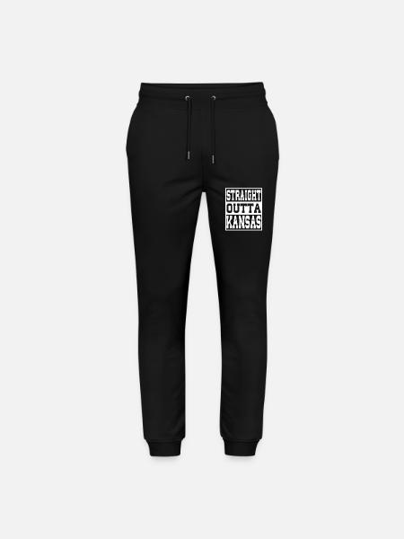 Kansas Saying Funny Kansas Gift - Stanley/Stella Mover Unisex Organic Jogging Trousers - black