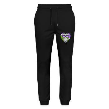 Genderqueer Chèvre - Pantalon de jogging bio MOVER Stanley/Stella unisexe - noir - Devant - Marisol (170cm) & Nik (191cm)
