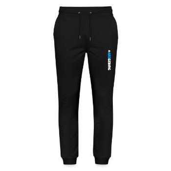 Arzgebirg mei Haamit - Stanley/Stella Unisex Bio Jogginghose Mover  - Schwarz - Vorne - Marisol (170cm) & Nik (191cm)
