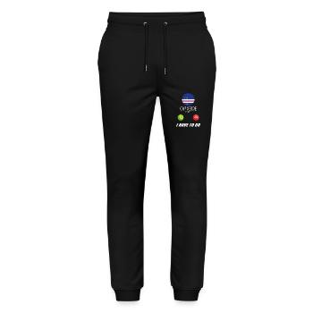 Cap Verde appelle au sort des drapeaux Lusiger - Pantalon de jogging bio MOVER Stanley/Stella unisexe - noir - Devant - Marisol (170cm) & Nik (191cm)