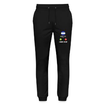 Honduras ruft an Lusiger Flaggen Spruch - Stanley/Stella Unisex Bio Jogginghose Mover  - Schwarz - Vorne - Marisol (170cm) & Nik (191cm)
