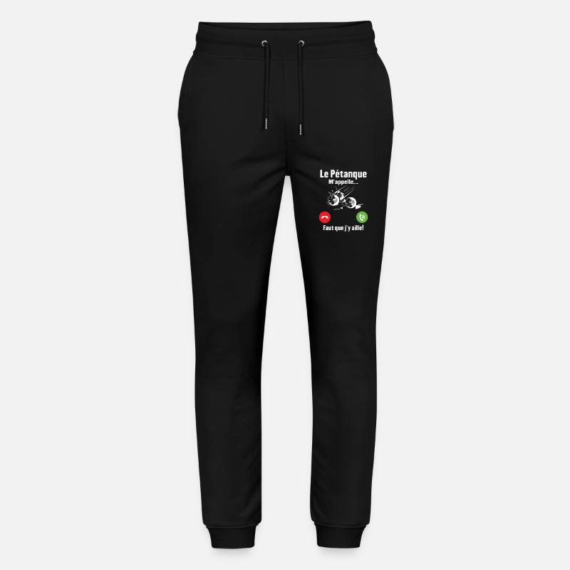 La pétanque M'appelle - Pantalon de jogging bio MOVER Stanley/Stella unisexe - noir