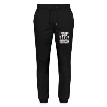Future laboratory technologist - Stanley/Stella Mover Unisex Organic Jogging Trousers - black - Front - Marisol (170cm) & Nik (191cm)