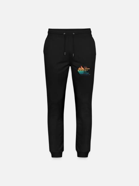Librarian and dad - Stanley/Stella Mover Unisex Organic Jogging Trousers - black