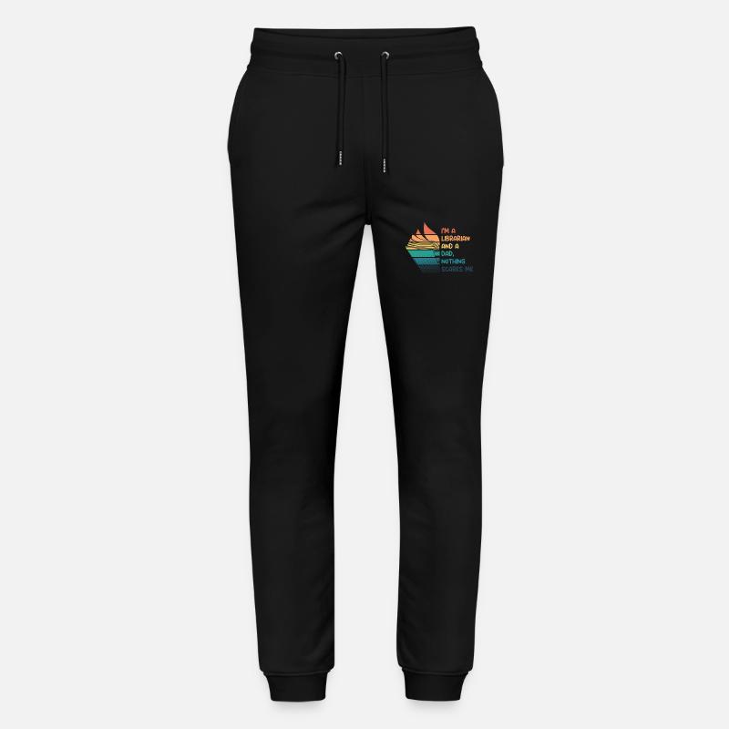 Librarian and dad - Stanley/Stella Unisex Bio Jogginghose Mover  - Schwarz