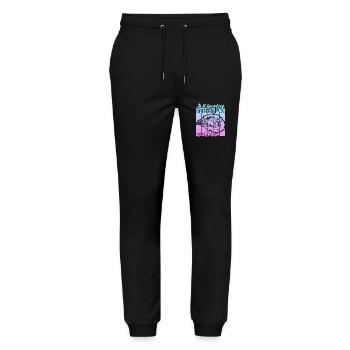Austern mit Zitrone - Stanley/Stella Unisex Bio Jogginghose Mover  - Schwarz - Vorne - Marisol (170cm) & Nik (191cm)