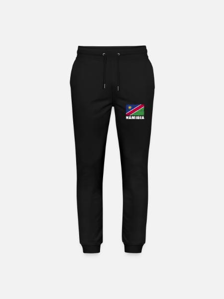 Namibia Flag Grunge Namibia Flag - Stanley/Stella Mover Unisex Organic Jogging Trousers - black