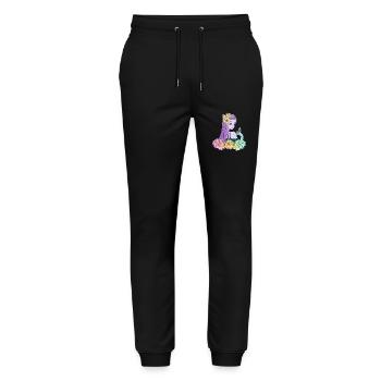 Manga Girl Anime Girl Schmetterling - Stanley/Stella Unisex Bio Jogginghose Mover  - Schwarz - Vorne - Marisol (170cm) & Nik (191cm)