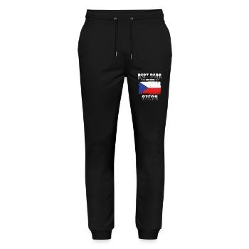 Tschechien Vater - Stanley/Stella Unisex Bio Jogginghose Mover  - Schwarz - Vorne - Marisol (170cm) & Nik (191cm)