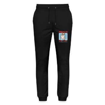 Chihuahua Dad | Hundebesitzer Hunde Geschenk - Stanley/Stella Unisex Bio Jogginghose Mover  - Schwarz - Vorne - Marisol (170cm) & Nik (191cm)