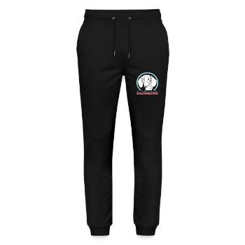 Dachshund Mom Dackel Hunde Hundebesitzer Geschenk - Stanley/Stella Unisex Bio Jogginghose Mover  - Schwarz - Vorne - Marisol (170cm) & Nik (191cm)