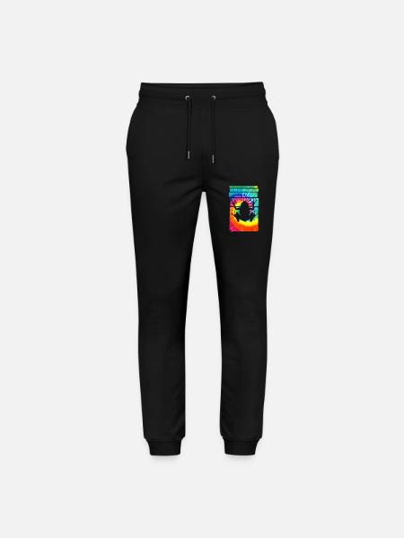 Frog Hippie Tie Dye - Stanley/Stella Mover Unisex Organic Jogging Trousers - black