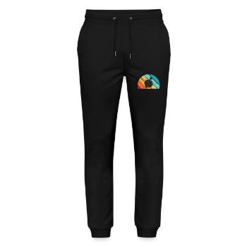 Onion Lover Retro Vegetables Vegan Gift idea - Stanley/Stella Unisex Bio Jogginghose Mover  - Schwarz - Vorne - Marisol (170cm) & Nik (191cm)