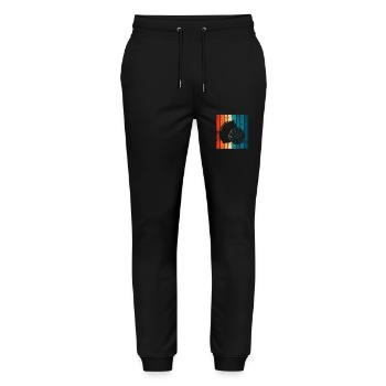 Lemon Fruit Lover Retro Lemonade Gift idea - Stanley/Stella Unisex Bio Jogginghose Mover  - Schwarz - Vorne - Marisol (170cm) & Nik (191cm)