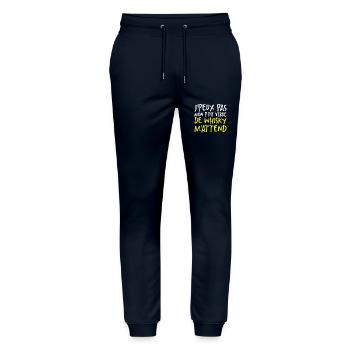 Je Peux Pas Mon P'tit Verre De Whisky M'attend - Pantalon de jogging bio MOVER Stanley/Stella unisexe - marine - Devant - Marisol (170cm) & Nik (191cm)