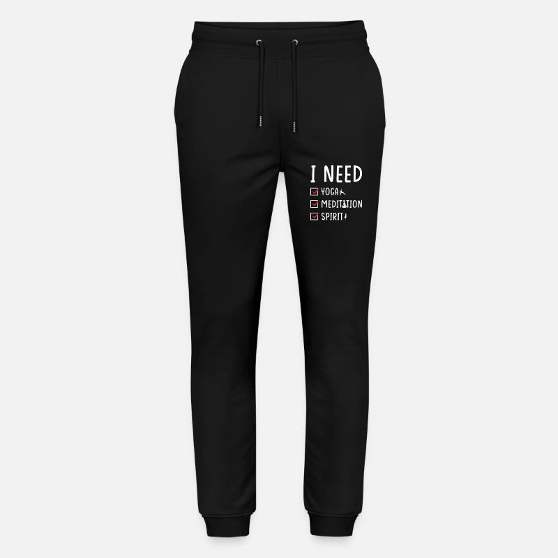 de méditation de yoga - Pantalon de jogging bio MOVER Stanley/Stella unisexe - noir