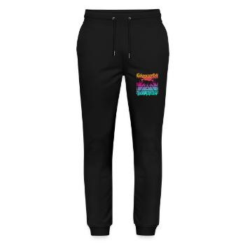 Fakarava Atoll French Polynesia - Stanley/Stella Mover Unisex Organic Jogging Trousers - black - Front - Marisol (170cm) & Nik (191cm)