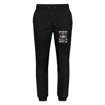 Headbang And Metal On für einen Schüler und Jungs - Stanley/Stella Unisex Bio Jogginghose Mover  - Schwarz - Vorne - Marisol (170cm) & Nik (191cm)