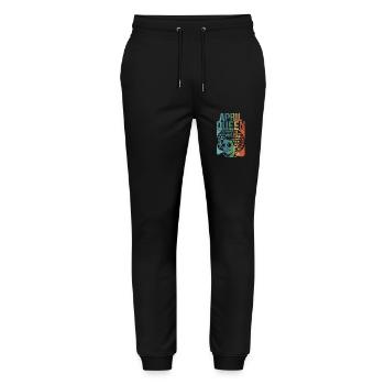 April Queen Birth Month Celebrate Black Faith - Stanley/Stella Mover Unisex Organic Jogging Trousers - black - Front - Marisol (170cm) & Nik (191cm)