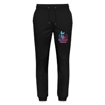 Mermaid Mama Fantasy Mermaid Story - Pantalon de jogging bio MOVER Stanley/Stella unisexe - noir - Devant - Marisol (170cm) & Nik (191cm)