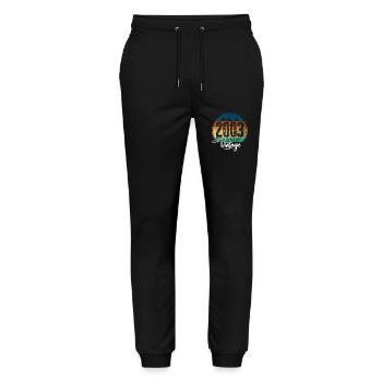 Vintage Made in 2003 Year of birth 2003 Birthday - Stanley/Stella Mover Unisex Organic Jogging Trousers - black - Front - Marisol (170cm) & Nik (191cm)