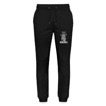 I can not Keep Calm I am Bangladescher - Stanley/Stella Unisex Bio Jogginghose Mover  - Schwarz - Vorne - Marisol (170cm) & Nik (191cm)