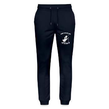 Golfspielerin Mädchen Golfball Golfschläger Golf - Stanley/Stella Unisex Bio Jogginghose Mover  - Navy - Vorne - Marisol (170cm) & Nik (191cm)