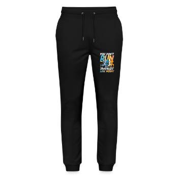 You Don't Run From All Your Problems Help You Lose - Stanley/Stella Unisex Bio Jogginghose Mover  - Schwarz - Vorne - Marisol (170cm) & Nik (191cm)
